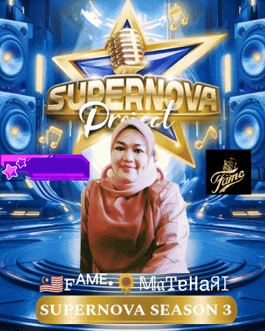a poster for supernova project season 3 with a woman in a hijab
