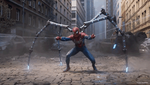 Plunging Attack Spider-man GIF - Plunging Attack Spider-man Venom GIFs