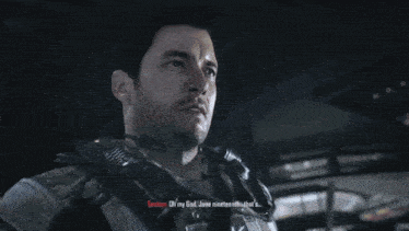 a man in a military uniform with the letter m on his vest