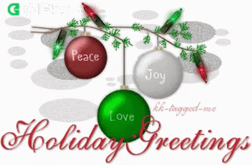 Holiday Greetings Gifkaro GIF - Holiday Greetings Gifkaro Peace Joy And Love GIFs