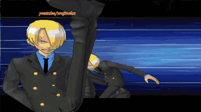 a video game screen shows a man in a suit and tie and the words youtube originals on the bottom