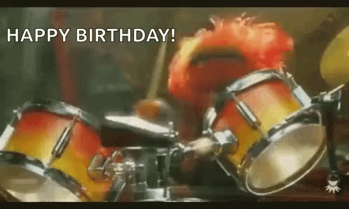 Happy Birthday The Muppets GIF - Happy Birthday The Muppets Drummer GIFs