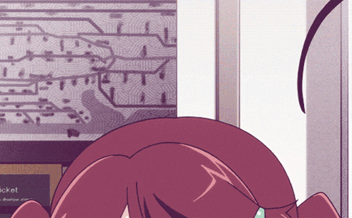 a cartoon drawing of a girl with the word ticket in the corner