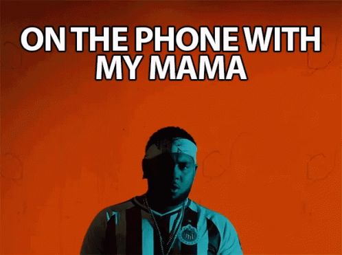 On The Phone With My Mama Mama GIF - On The Phone With My Mama On The Phone With My Mama GIFs