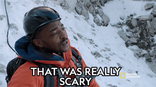 That Was Really Scary Anthony Mackie Descends A Cliff Face GIF - That Was Really Scary Anthony Mackie Descends A Cliff Face That Was Terrifying GIFs