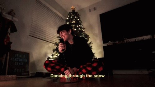 Dancing Through The Snow Presence GIF - Dancing Through The Snow Presence The Saddest Christmas Song Uve Ever Heard Song GIFs