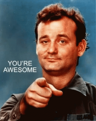 Bill Murray Awesome GIF - Bill Murray Awesome Point You GIFs