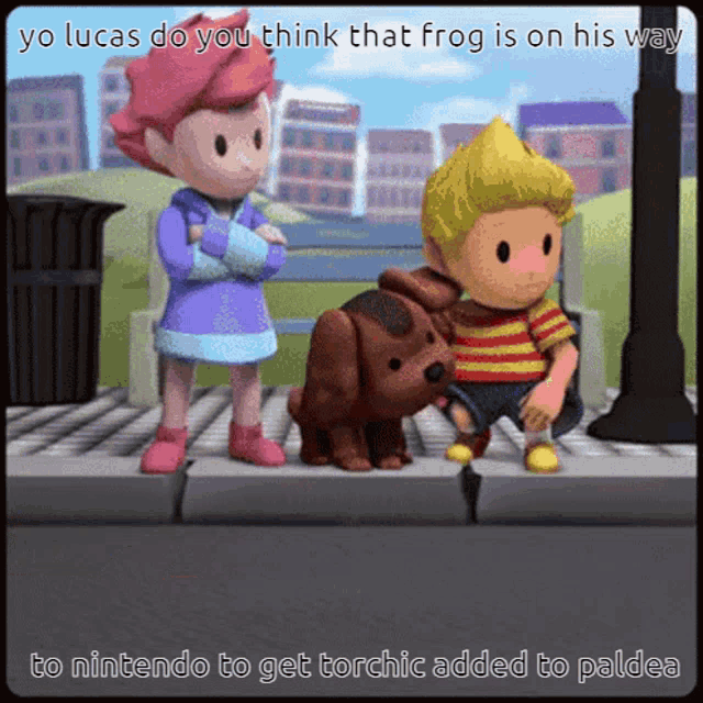 yo lucas do you think that frog is on his way