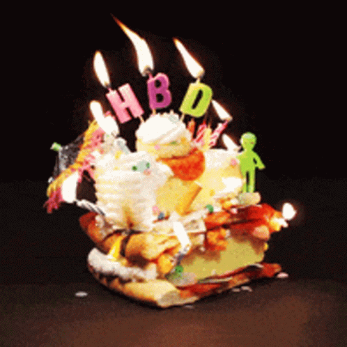 Hbd Happy Birthday GIF - Hbd Happy Birthday Candles GIFs