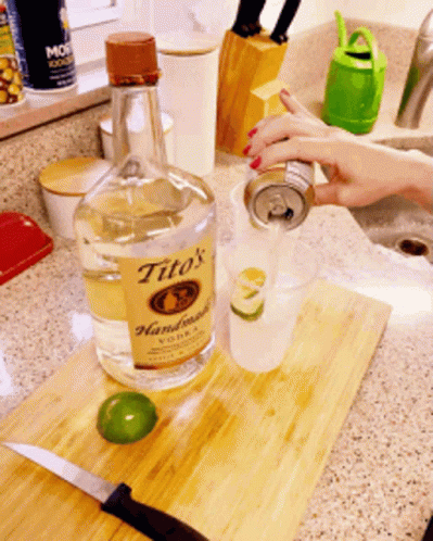 Titos Vodka And Lime Juice Cocktail Cocktail GIF - Titos Vodka And Lime Juice Cocktail Cocktail GIFs