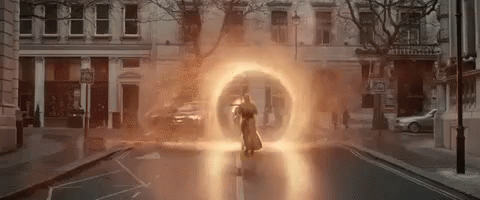 Dramatic Exit GIF - Fire Dr Strange Leaving GIFs
