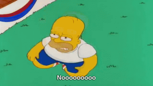 Noooooo GIF - No Simpsons Homer GIFs