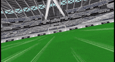 a soccer stadium with the word cote d' or on the stands