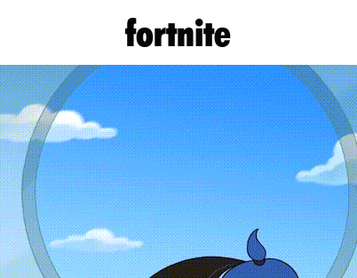 a cartoon character is looking out of a window at the sky .