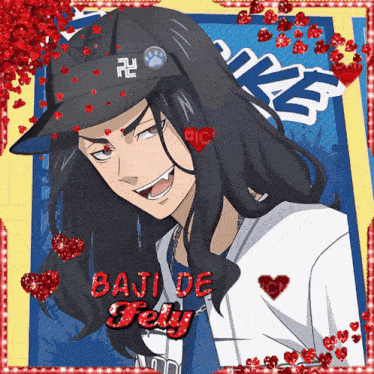 a picture of a man wearing a baseball cap with the name baju de fely on it