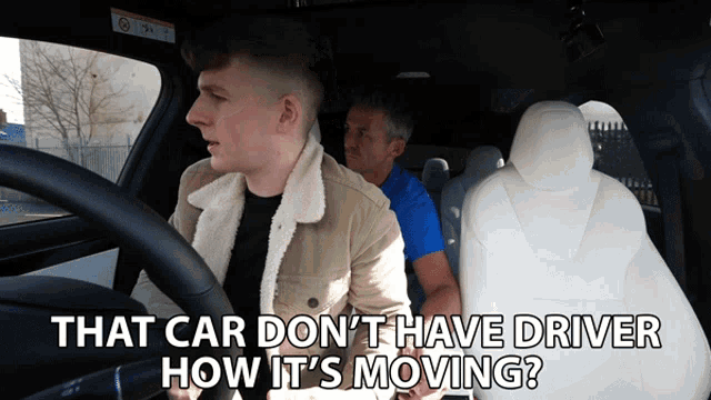 That Car Dont Have Driver How Its Moving Adam Beales GIF - That Car Dont Have Driver How Its Moving Adam Beales Adam B GIFs