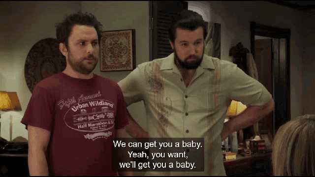 Always Sunny Baby GIF - Always Sunny Baby We Can Get You A Baby GIFs