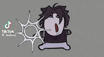a cartoon of a person with a spider web coming out of his mouth .