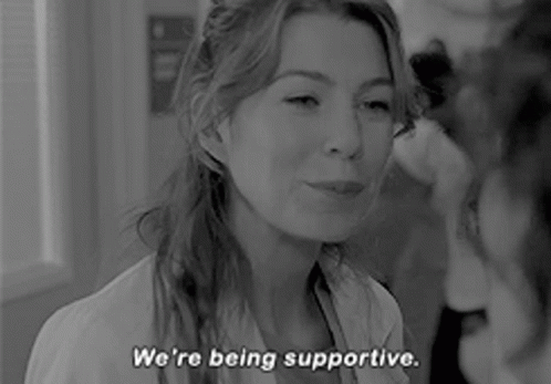 Greys Anatomy Meredith Grey GIF - Greys Anatomy Meredith Grey Were Being Supportive GIFs