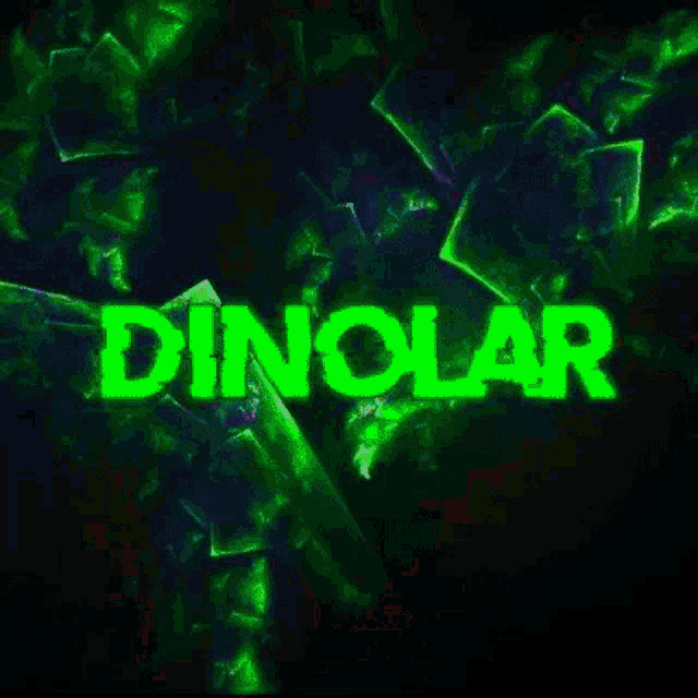 a purple background with the word dinolar written on it