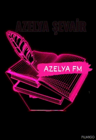 an open book with azelya fm written on the bottom