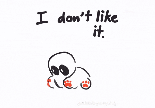 a drawing of a skeleton with the words i do n't like it below it