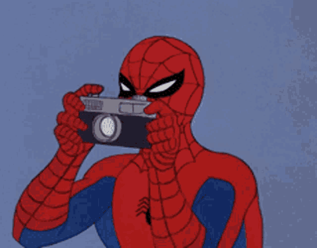 Spider Man Taking Pictures GIF - Spider Man Taking Pictures God GIFs