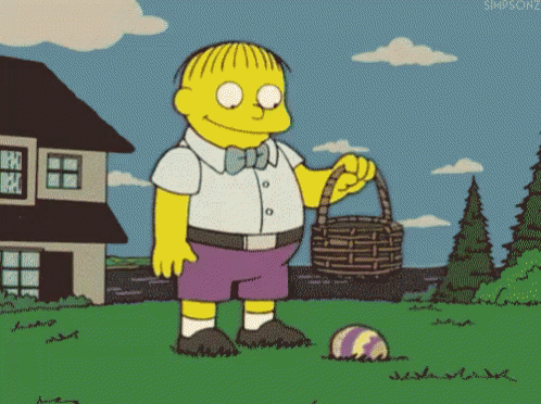 Easter Eggs GIF - The Simpsons Ralph Wiggum Easter Egg GIFs