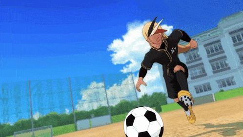 a soccer player with the letter n on his jersey is kicking a soccer ball