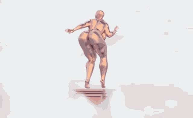 a statue of a man is sitting on top of a pillar in the sky .