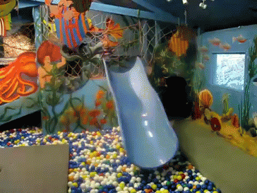 Going In Head First GIF - Baby Slide Ballpit GIFs