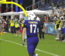 a football player with the name thompson on their jersey