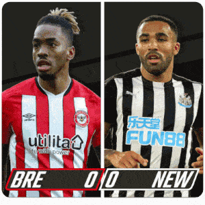 Brentford F.C. Vs. Newcastle United F.C. First Half GIF - Soccer Epl English Premier League GIFs
