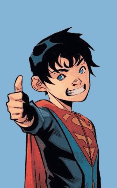 Superboy Jon Kent GIF - Superboy Jon Kent Thumbs Up GIFs