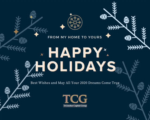a greeting card that says happy holidays