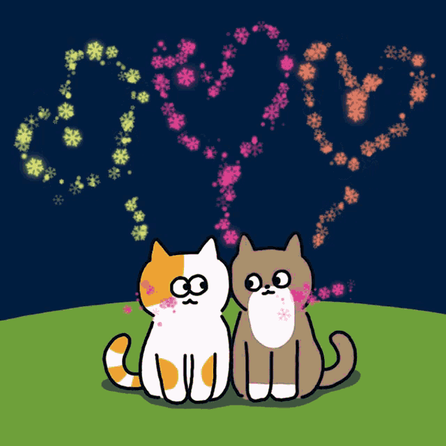 Cat Couple GIF - Cat Couple Love GIFs