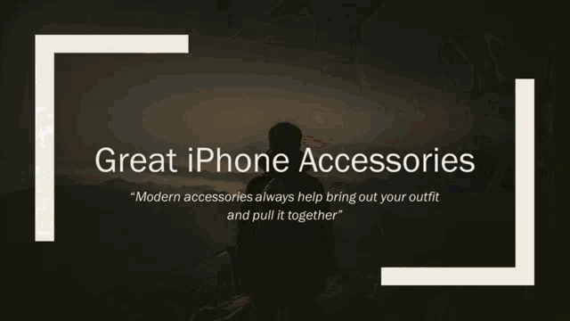 an advertisement for iphone accessories in a small business
