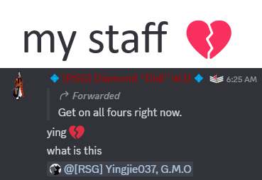 a picture of a broken heart with the words my staff below it