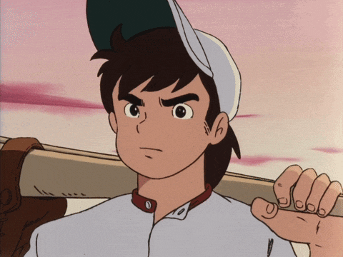 a cartoon drawing of a boy wearing a baseball cap