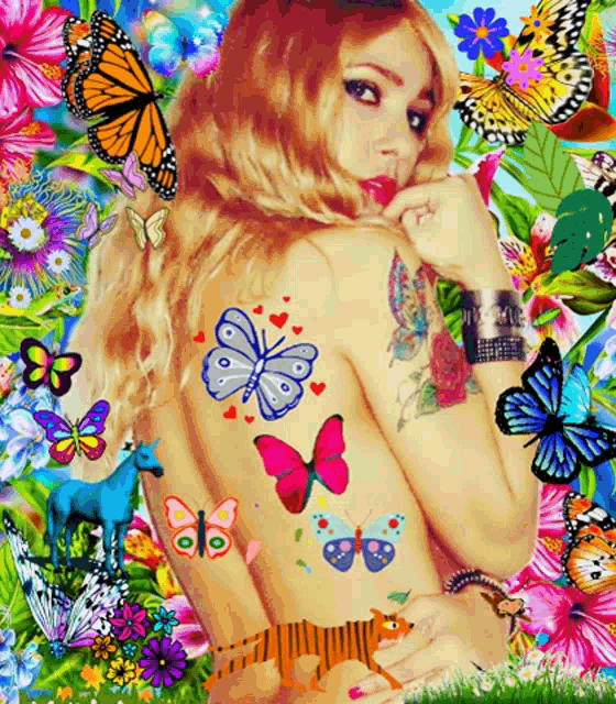 Butterfly Butterfly Woman GIF - Butterfly Butterfly Woman Magic Garden GIFs