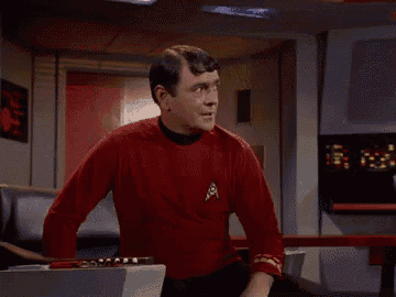 Bridge Crew Hanging Out - Star Trek: The Original Series GIF
