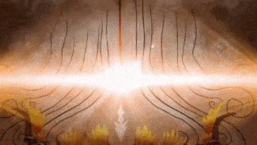 a drawing of a light coming out of a hole in a wall