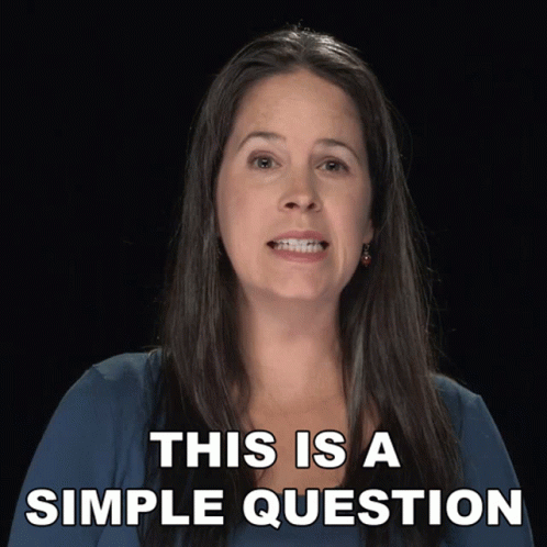 This Is A Simple Question Rachel Smith GIF
