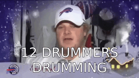 Eric Wood 12 Drummers Drumming GIF - Eric Wood 12 Drummers Drumming 12 Days Of Christmas GIFs