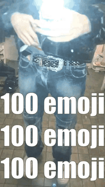 a picture of a person with the words 100 emoji 100 emoji 100 emoji on it