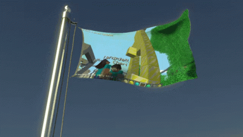 Flag Its Very Easy GIF - Flag Its Very Easy Minecraft GIFs