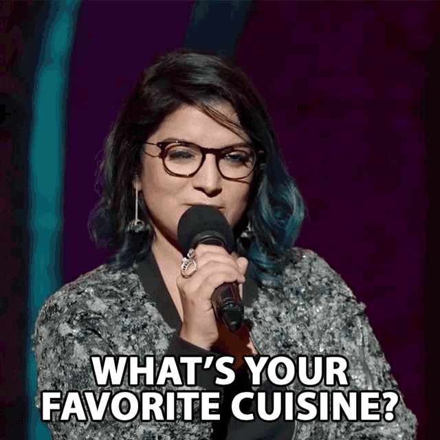 Whats Your Favorite Cuisine Aditi Mittal GIF