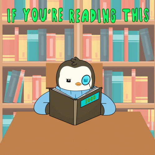 Reading Study GIF - Reading Study Penguin GIFs