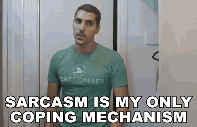 Sarcasm Is My Only Coping Mechanism Rudy Ayoub GIF - Sarcasm Is My Only Coping Mechanism Rudy Ayoub Sarcasm GIFs