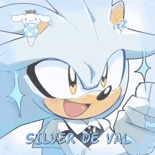 a picture of a cartoon character with the name silver de val